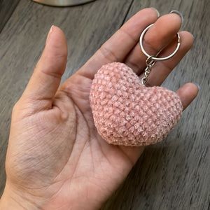 Crochet Velvet Keychain 💗